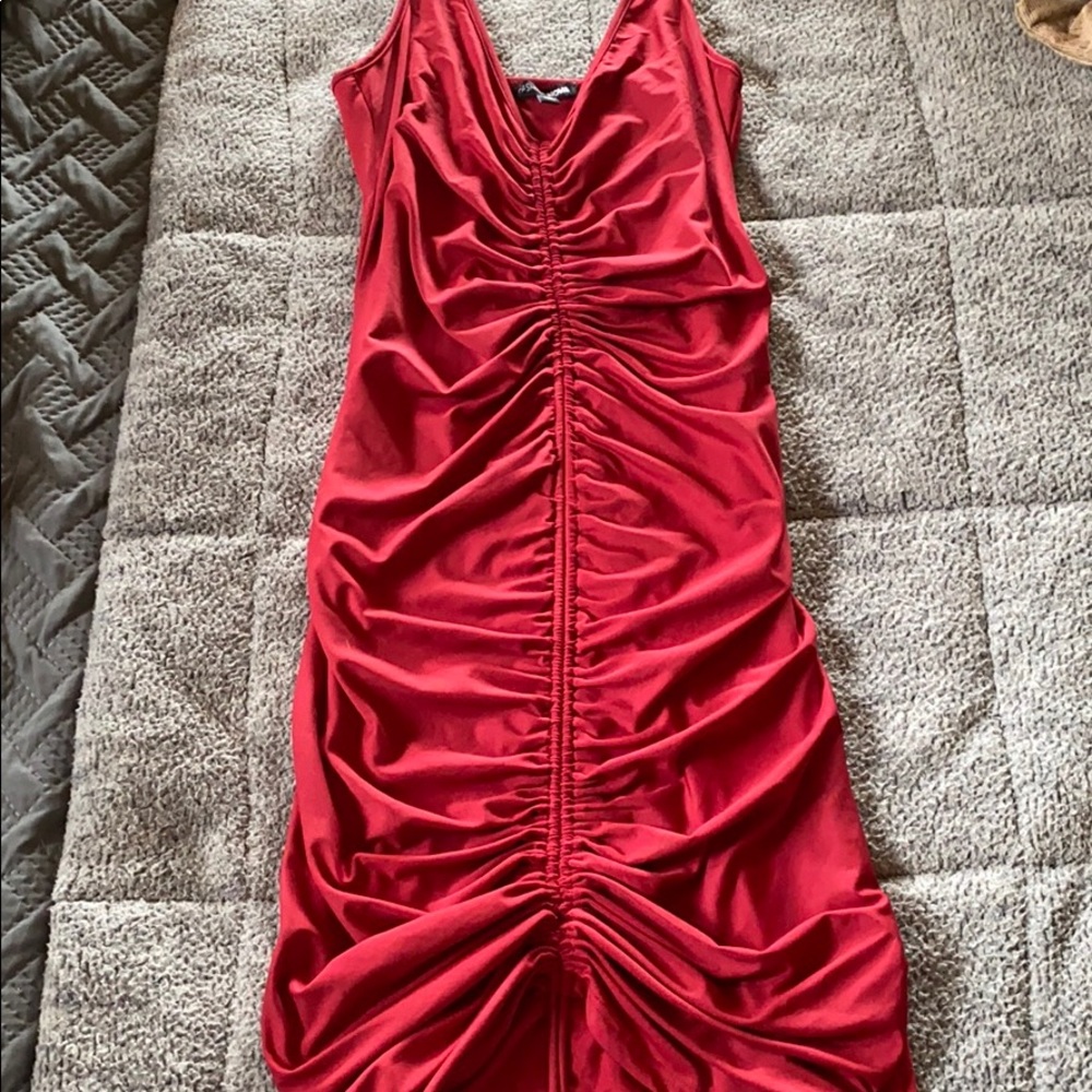 Ruched Mini Dress